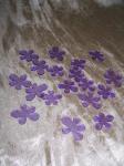 Akrylové květiny fialové - velké