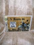 Plechová pohlednice - Route 66