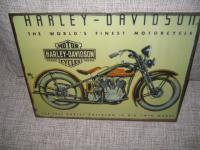 Plechová cedule Harley