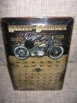 Plechový kalendář Harley