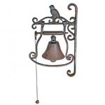 Zvonek s ptáčkem zdobený