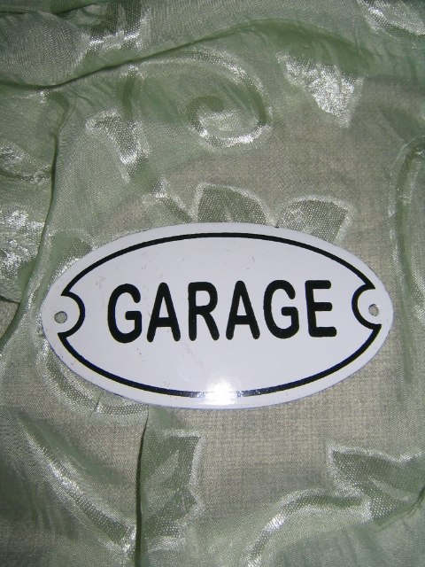 Smaltová cedulka GARAGE