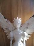 Kovový anděl na svíčku - velký