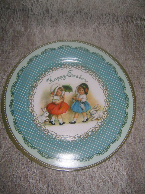 Tyrkysový dekorační talíř